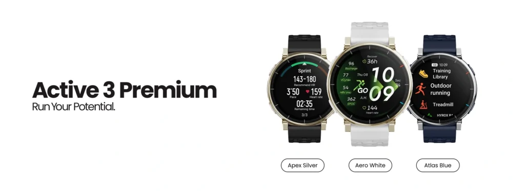 Amazfit Active 3 Premium – nowy smartwatch dla biegaczy z monitoringiem progu mleczanowego