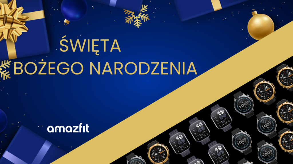 Przewodnik prezentowy na sezon świąteczny 2025 – wybierz idealny smartwatch Amazfit