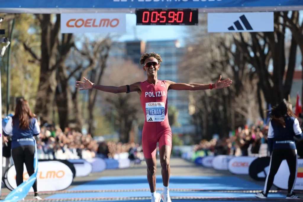 Yeman Crippa bije rekord i schodzi poniżej 60 minut. Dane z Amazfit pokazują, jak to zrobił.
