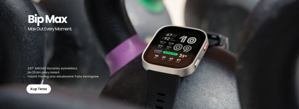 Amazfit Bip Max – gotowy na wszystko, czego spróbujesz w następnej kolejności