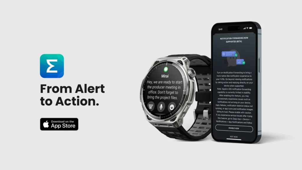 Powiadomienia iOS na zegarkach Amazfit zyskują nowe możliwości – teraz możesz na nie reagować
